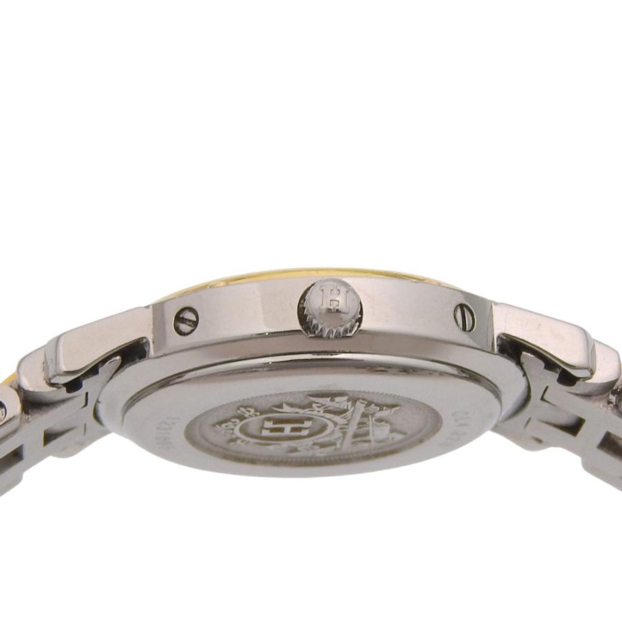 HERMES（エルメス） クリッパー CL4.220 腕時計 SS×金メッキ クオーツ