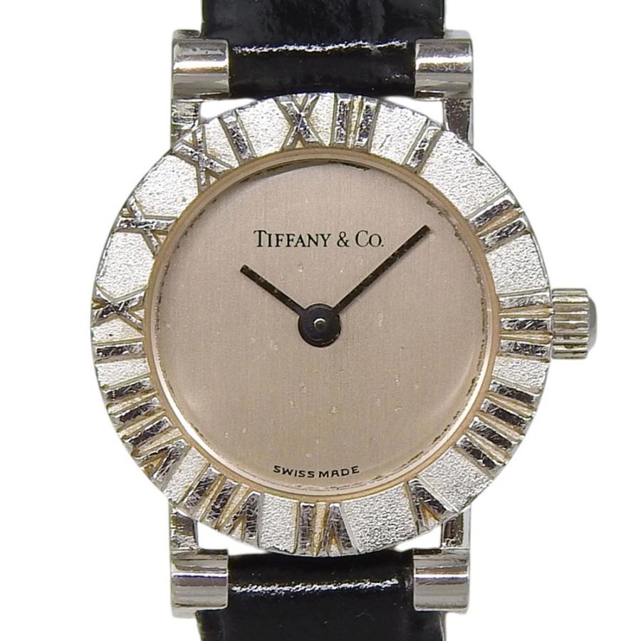 TIFFANY&Co.（ティファニー） アトラス D286753 腕時計 SS×レザー