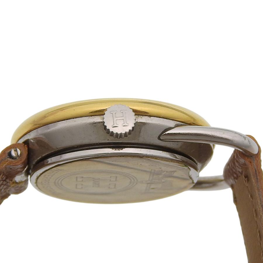 HERMES（エルメス） アルソー 腕時計 金メッキ×レザー クオーツ