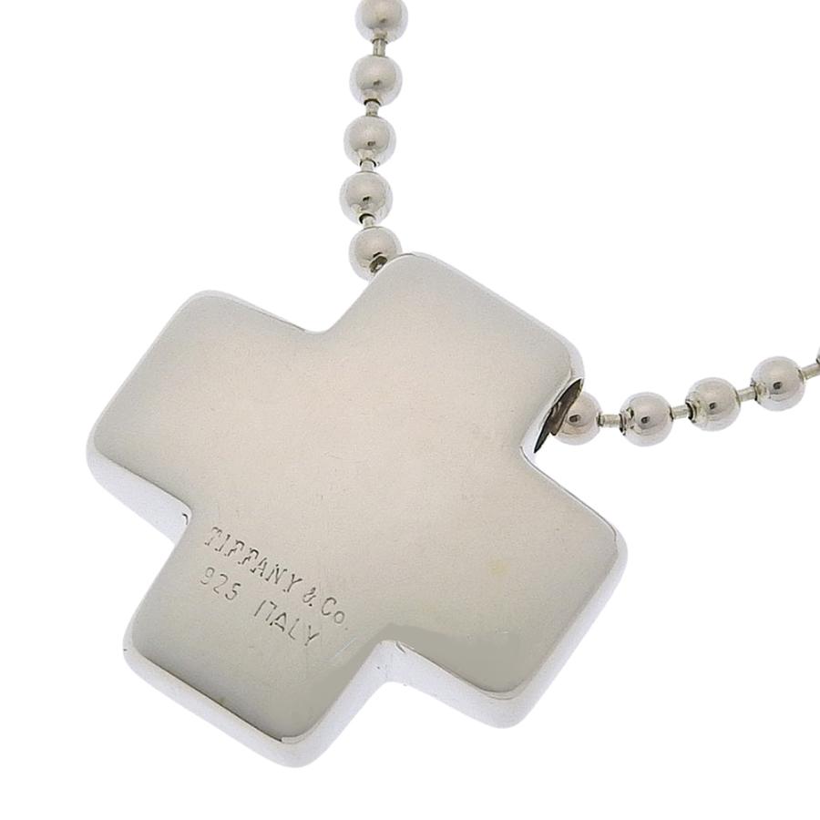 ☆Tiffany & Co. 925 シルバー ローマンクロス ネックレス TIFFANY&Co.（ティファニー） ローマンクロス ボールチェーン