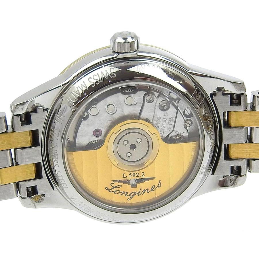 【LONGINES】ロンジン コンビ 裏スケ cal.592.2 L4.274.3 ステンレススチール ゴールド 自動巻き アナログ表示 レディース 白文字盤 腕時計 LONGINES（ロンジン） コンビ 裏スケ cal.592.2 L4.274.3 腕時計 SS