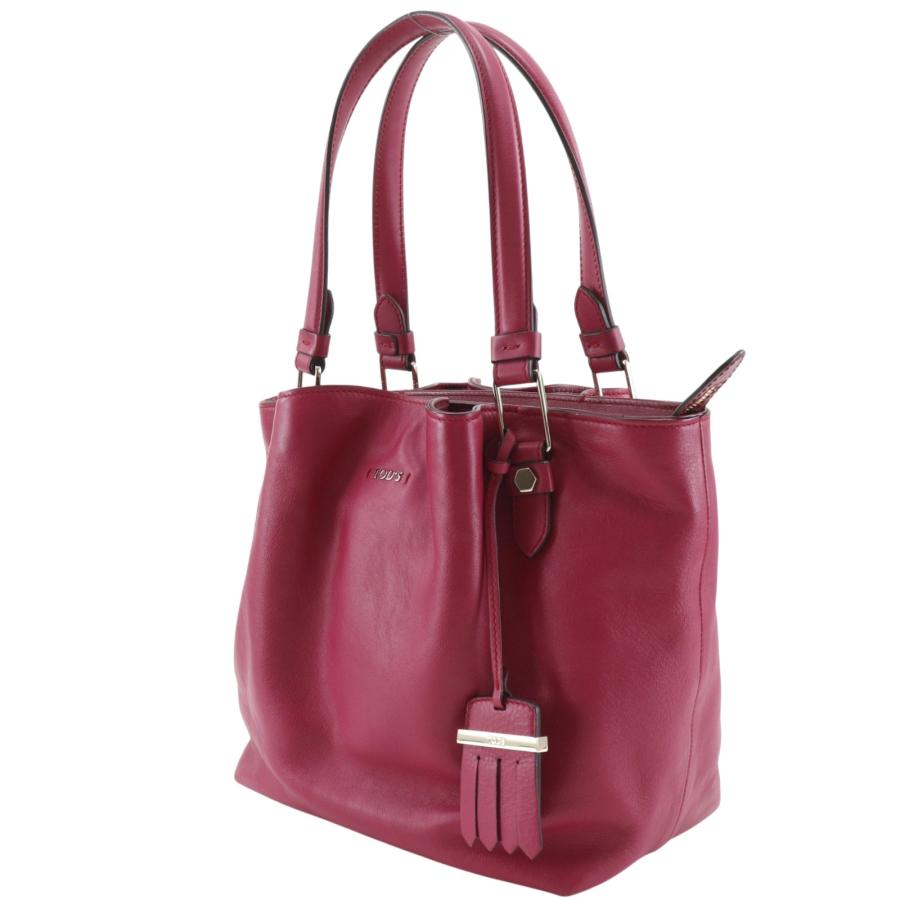 TOD'S トッズ フラワーバッグ トートバッグ レザー ピンク レディース