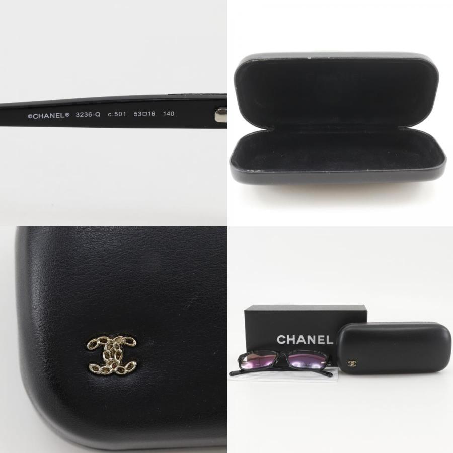CHANEL シャネル マトラッセ レディース眼鏡 CHANEL（シャネル） ココマーク マトラッセ 伊達眼鏡 3236-Q メガネ