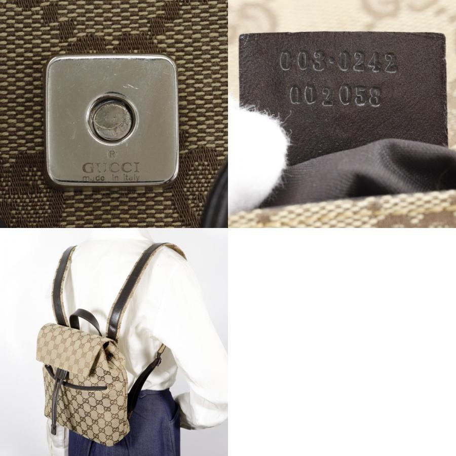 GUCCI（グッチ） 003.0242 リュック・デイパック GGキャンバス 茶