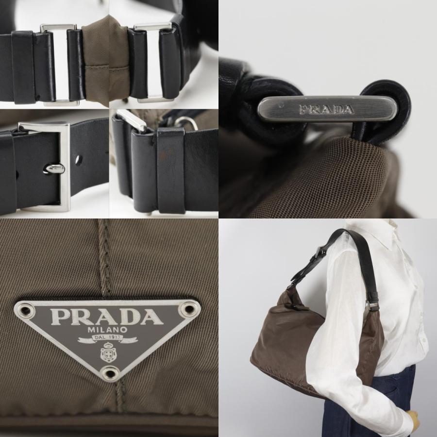 PRADA（プラダ） ショルダーバッグ ナイロン 茶 レディース 