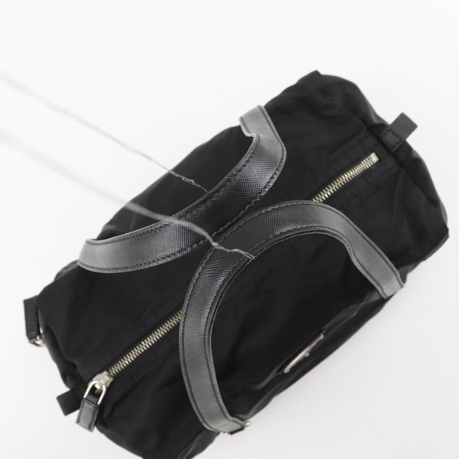PRADA（プラダ） ミニボストン トートバッグ ナイロン 黒 レディース