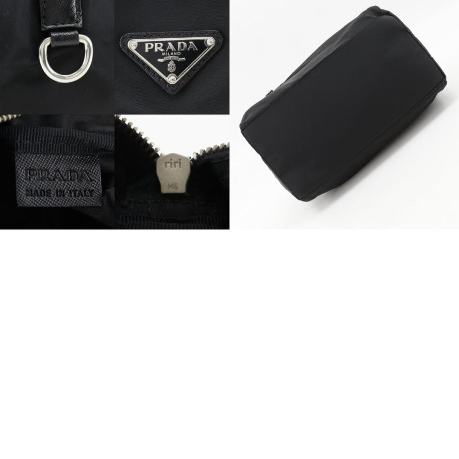 PRADA（プラダ） ミニボストン トートバッグ ナイロン 黒 レディース