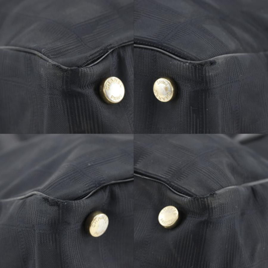 CHANEL シャネル ニュートラベルライン トートMM A15991 トートバッグ ナイロンキャンバス 黒 レディース【I141526051】中古の画像
