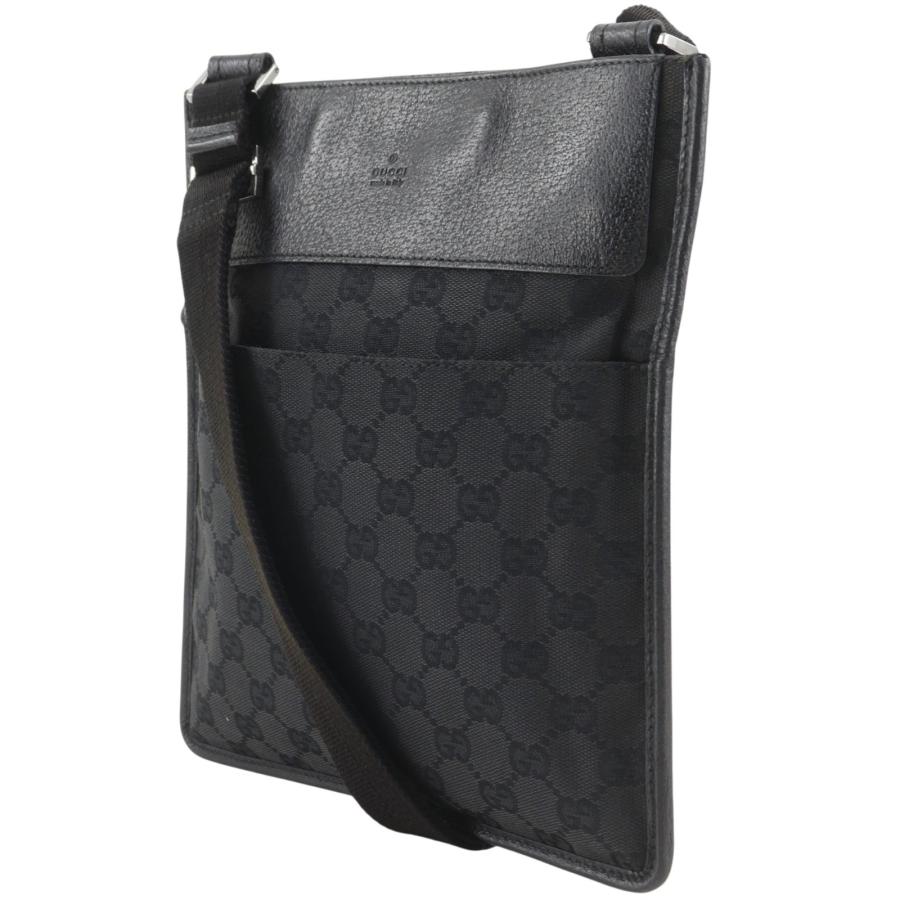 GUCCI（グッチ） 27639 ショルダーバッグ GGキャンバス 黒 ユニ