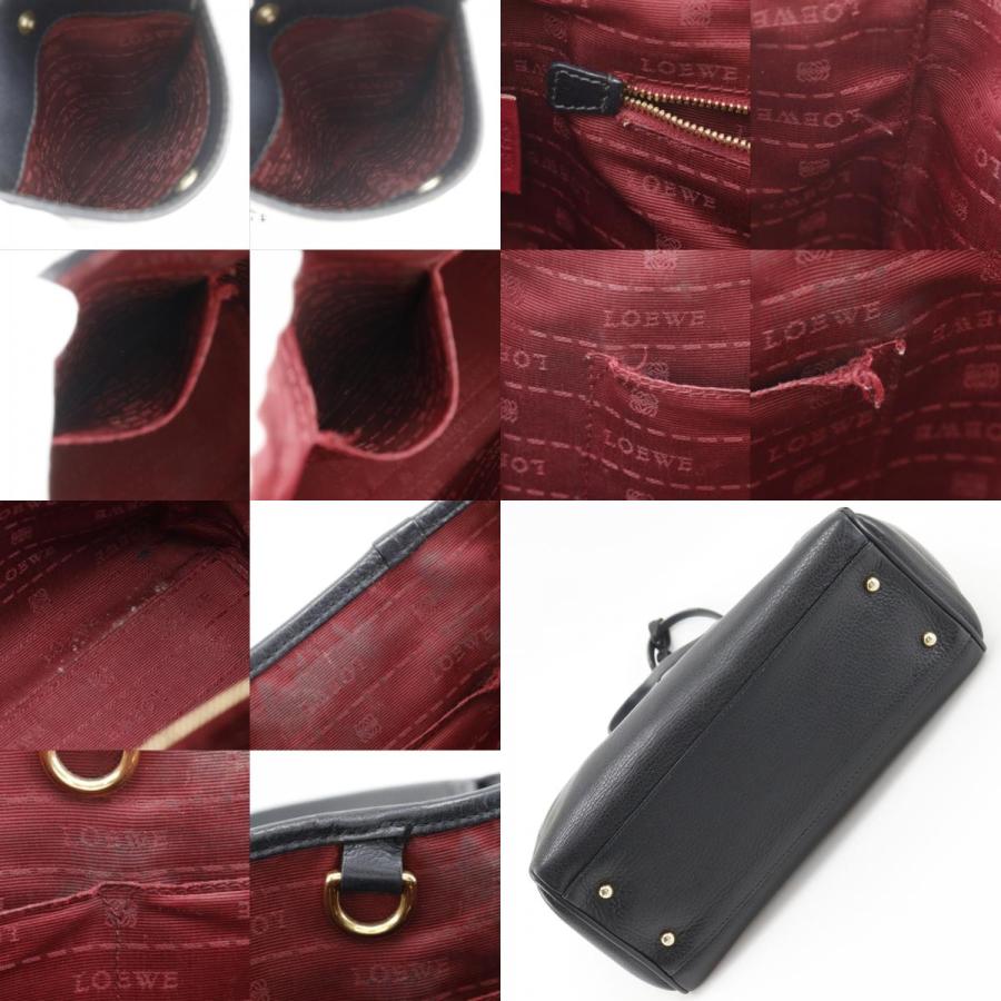 LOEWE（ロエベ） ヘリテージ トートバッグ レザー 黒 レディース