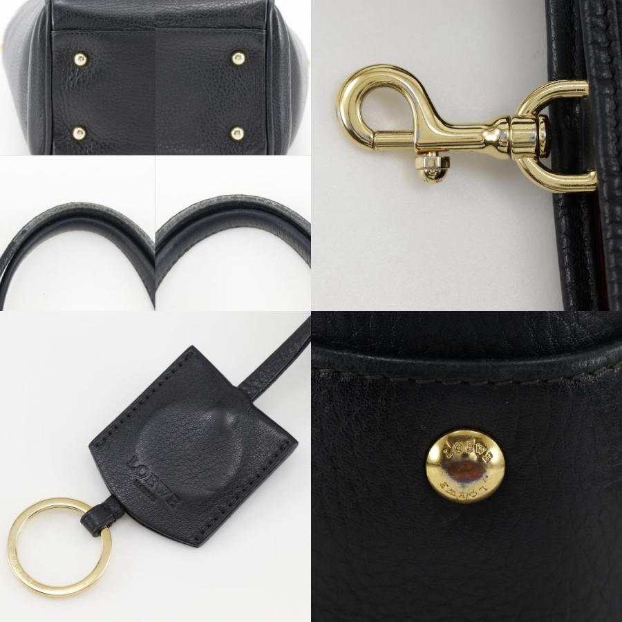 LOEWE（ロエベ） ヘリテージ トートバッグ レザー 黒 レディース