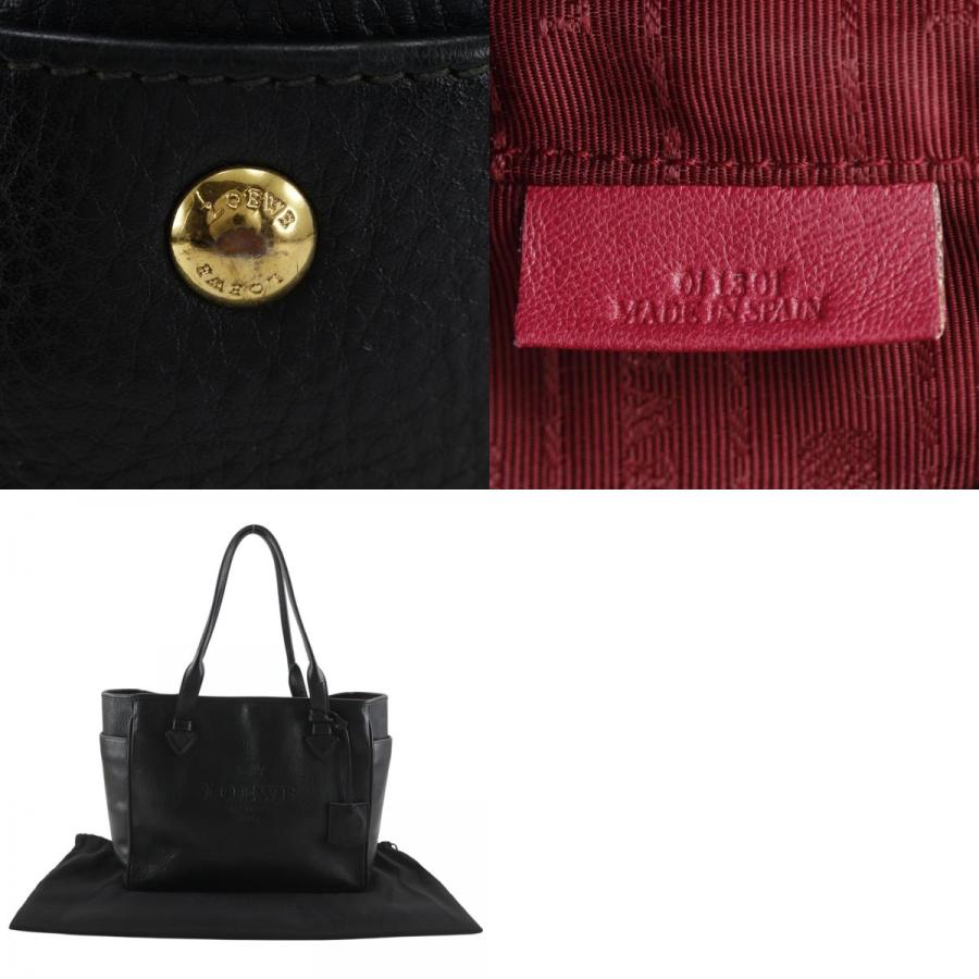 LOEWE（ロエベ） ヘリテージ トートバッグ レザー 黒 レディース
