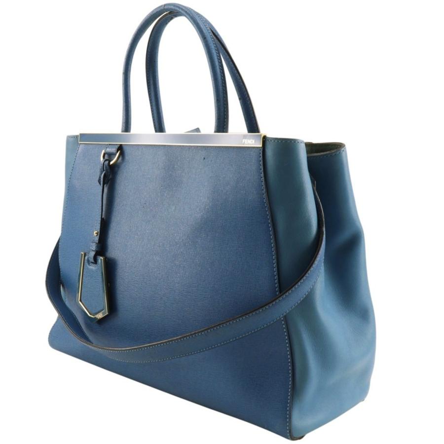 正規品】フェンディ FENDI トートバッグ トゥージュール 2WAY 青