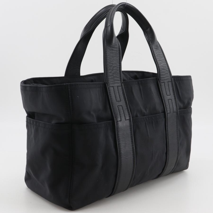 エルメス　アカプルコ　黒　NOIR HERMES（エルメス） アカプルコPM ハンドバッグ ナイロン 黒