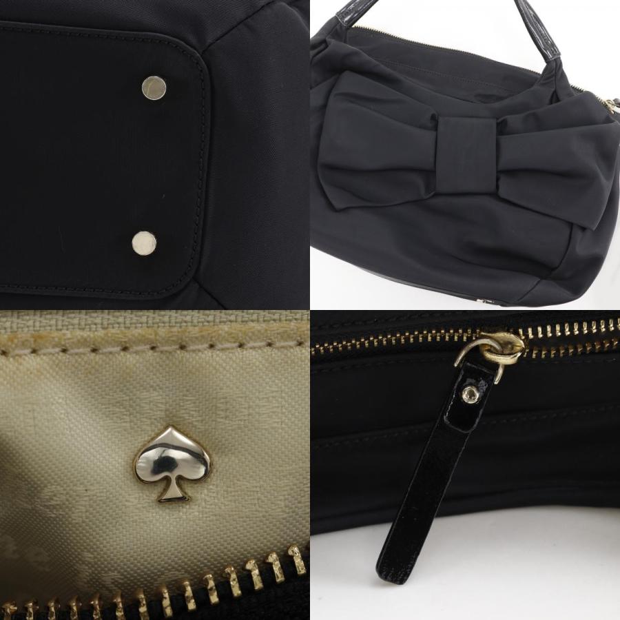 めー子　極美品Kate Spadeニューヨーク トートバッグリボンブラック kate spade NEW YORK（ケイト・スペード ニューヨーク） Kate Spade