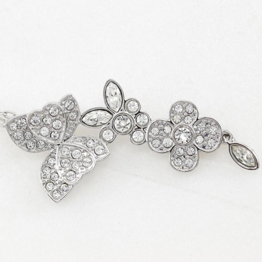 スワロフスキー ネックレス　Eden 花　蝶　シルバー　正規品　新品　箱付 SWAROVSKI（スワロフスキー） エデン バタフライ フラワー ネックレス