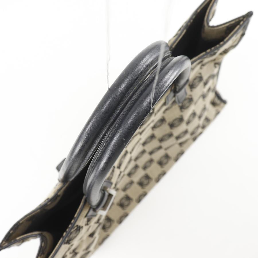 LOEWE（ロエベ） アナグラム トートバッグ キャンバス×レザー グレー