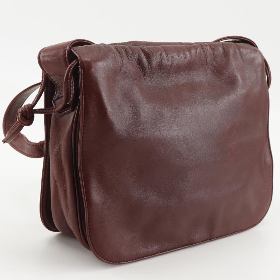 LOEWE（ロエベ） アナグラム ヴィンテージ ショルダーバッグ レザー 赤