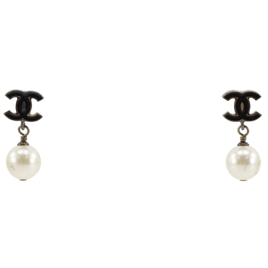CHANEL（シャネル） ココマーク 12P ピアス 金メッキ×フェイクパール 
