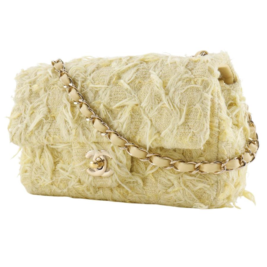 CHANEL シャネル ミニマトラッセ チェーンショルダー A69900 ツイード 黄 ショルダーバッグ CHANEL（シャネル） ミニマトラッセ チェーンショルダー A69900