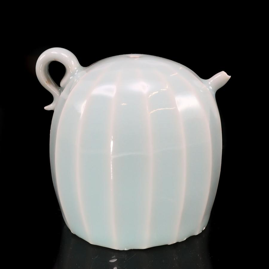 鈴木治 造 青白磁水滴 走泥社 骨董品 陶磁器 _【I142026003】中古_3