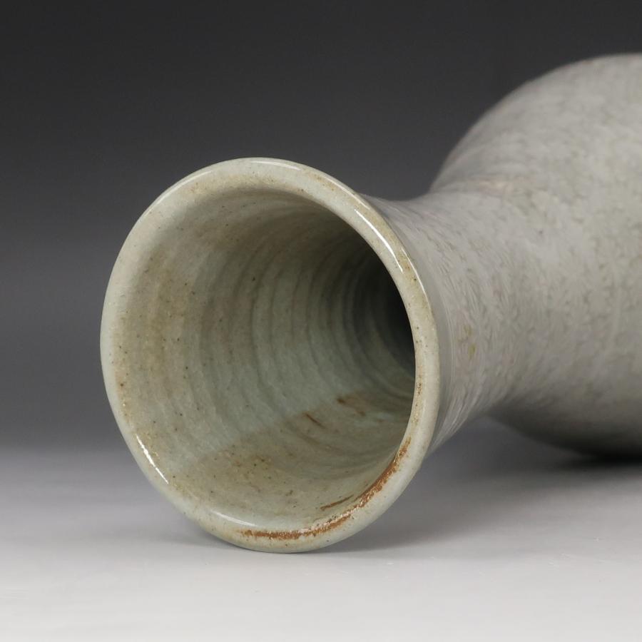 人間国宝 楠部彌弌 作 】 三島華文花瓶 骨董品 陶磁器 _【I142026013