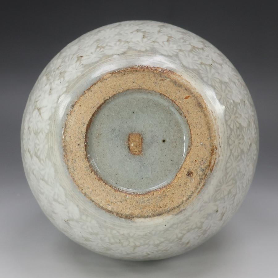 人間国宝 楠部彌弌 作 】 三島華文花瓶 骨董品 陶磁器 _【I142026013