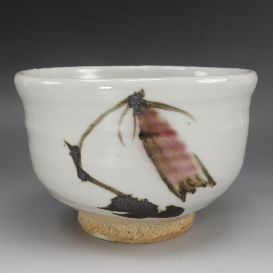人間国宝 田村耕一 】 造 ほたるぶくろ文 茶碗 骨董品 陶磁器 _