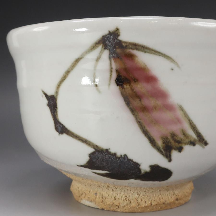 人間国宝 田村耕一 】 造 ほたるぶくろ文 茶碗 骨董品 陶磁器 _