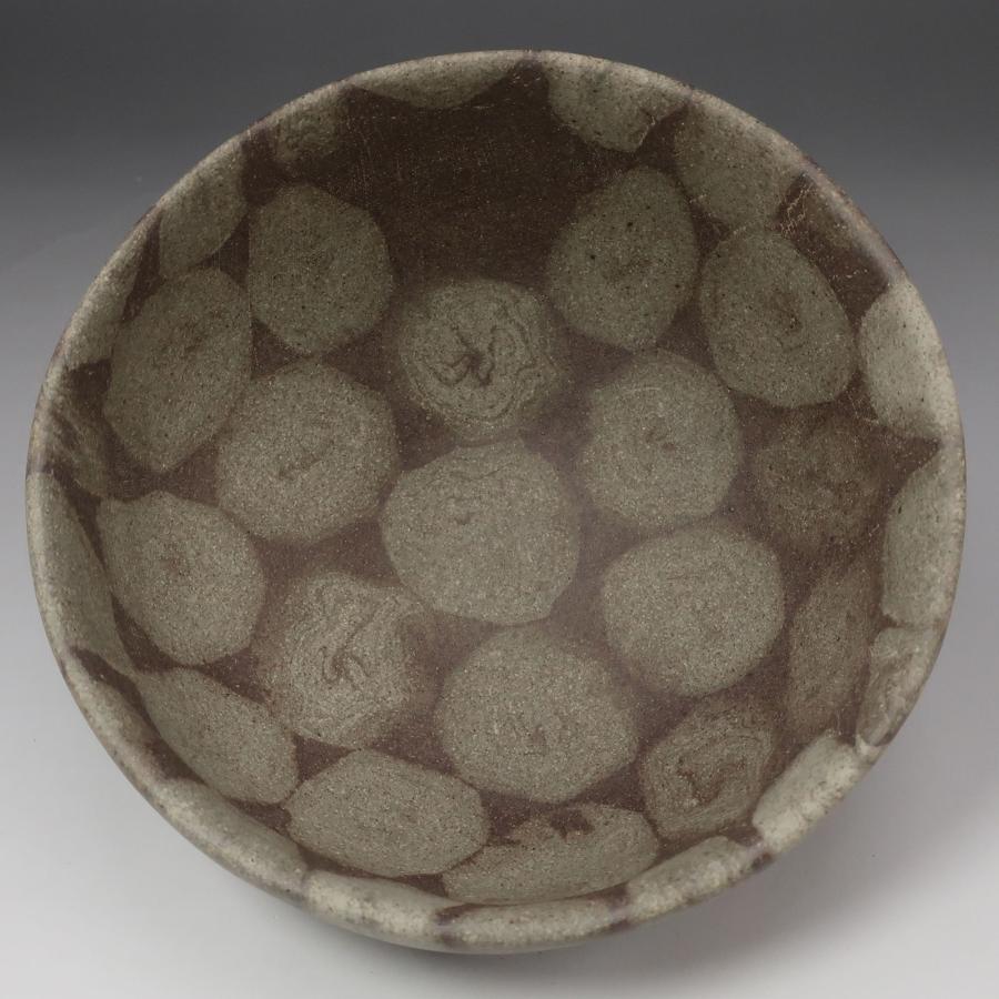 人間国宝 松井康成 】 造 練上茶碗 骨董品 陶磁器 _【I142826026】中古