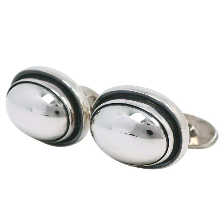 Georg Jensen ジョージジェンセン オーバル ＃44A カフス シルバー925
