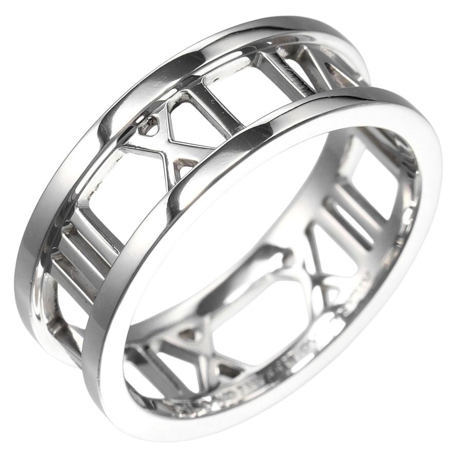 ティファニー リング オーブンアトラス 14号 指輪 K18WG ホワイト