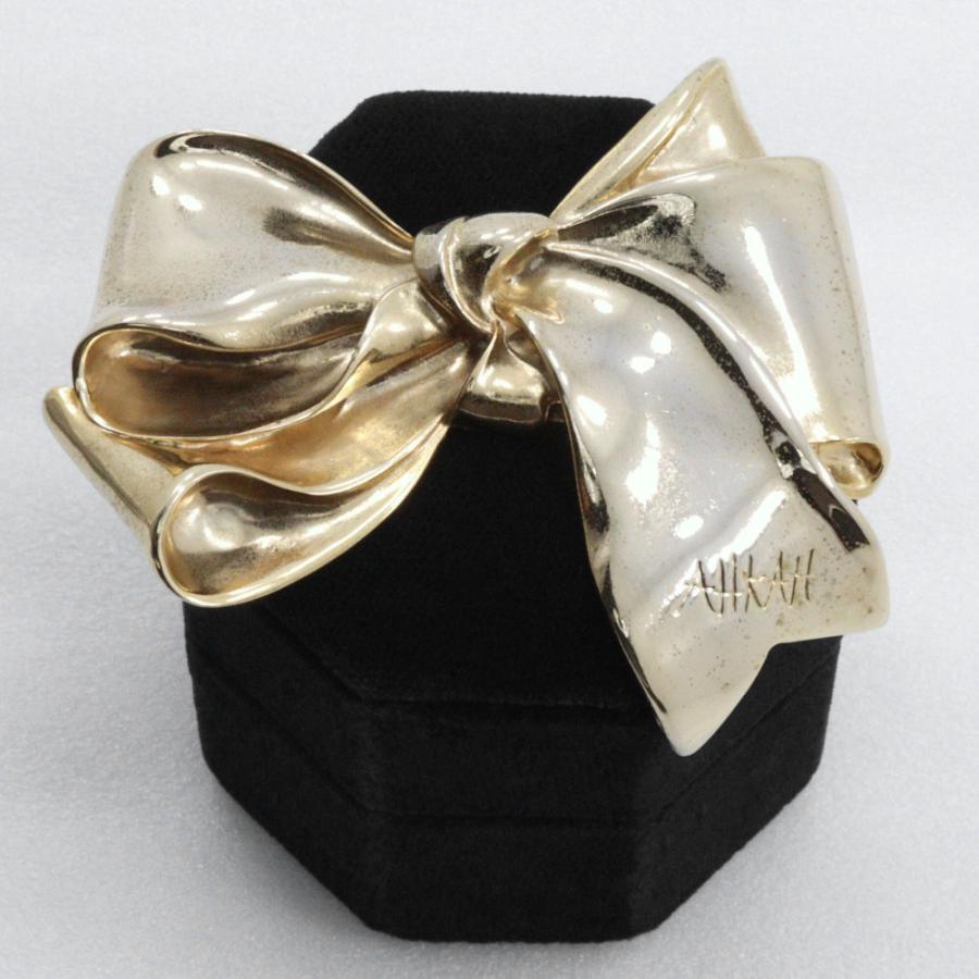 AHKAH（アーカー） ハート 0.02 ネックレス K18YG×ダイヤモンド 約0.8g