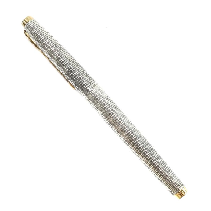 パーカー75シズレ スターリングシルバー 万年筆 USA 14K XF 極細
