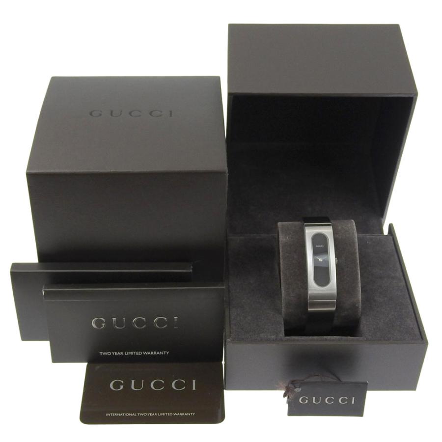 にゃんこさま専用　 GUCCI 2400 S ステンレススチール 時計　箱あり GUCCI（グッチ） 2400S 腕時計 SS ブラック クオーツ アナログ表示
