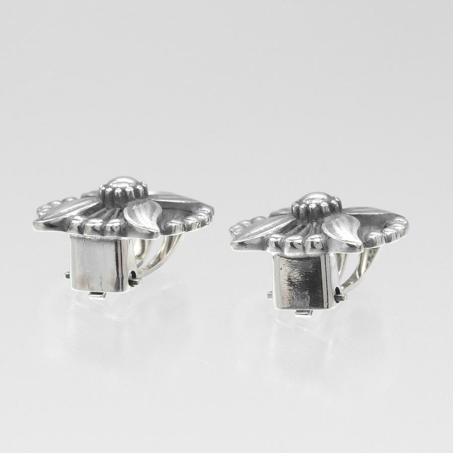 ジョージジェンセン イヤリング エーデルワイス ヴィンテージ シルバー925 約9.1g Georg Jensen【I150225059】中古_4