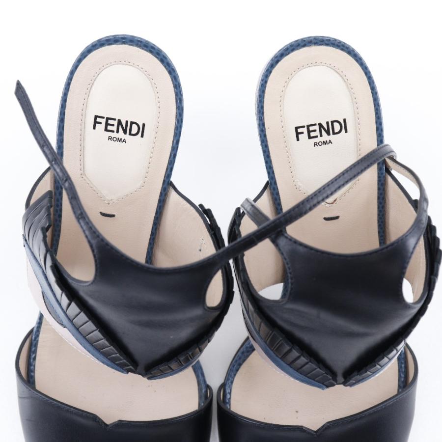 FENDI（フェンディ） モンスター アンクルストラップ サンダル カーフ