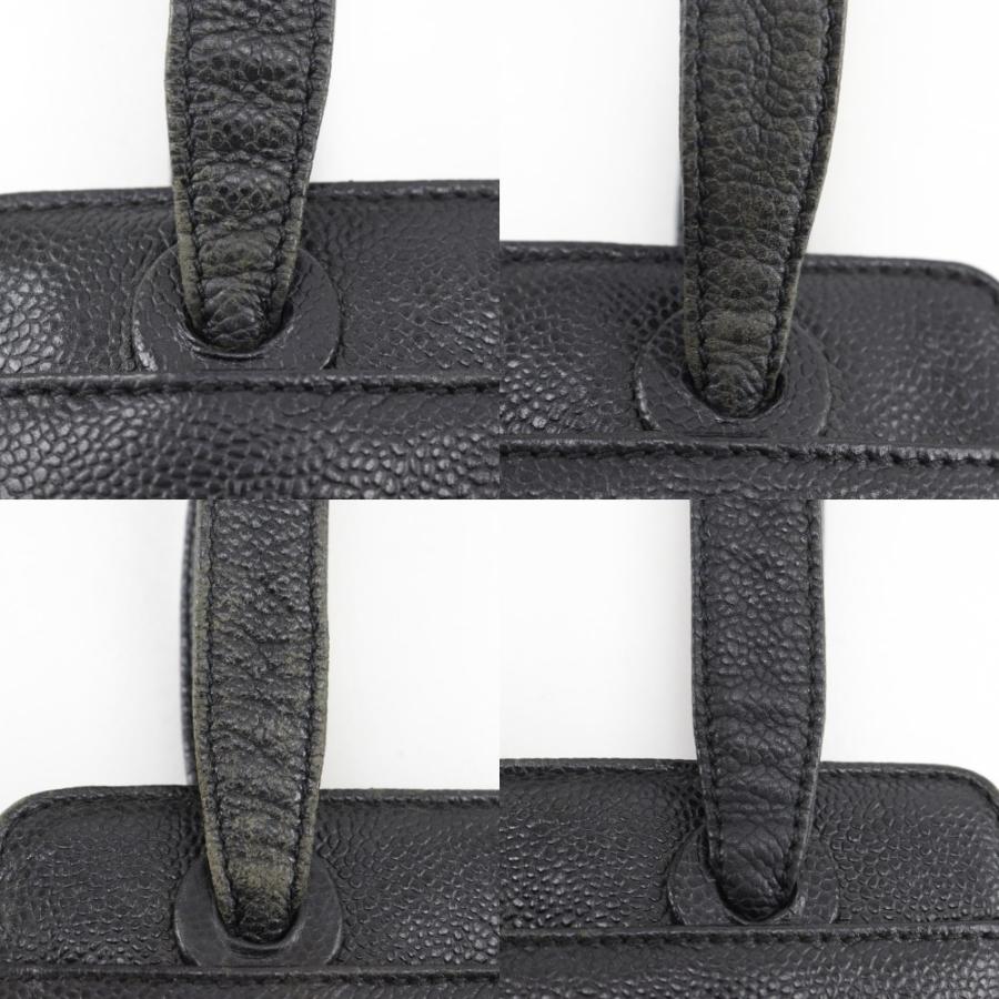 CHANEL（シャネル） ロゴ ヴィンテージ トートバッグ キャビアスキン