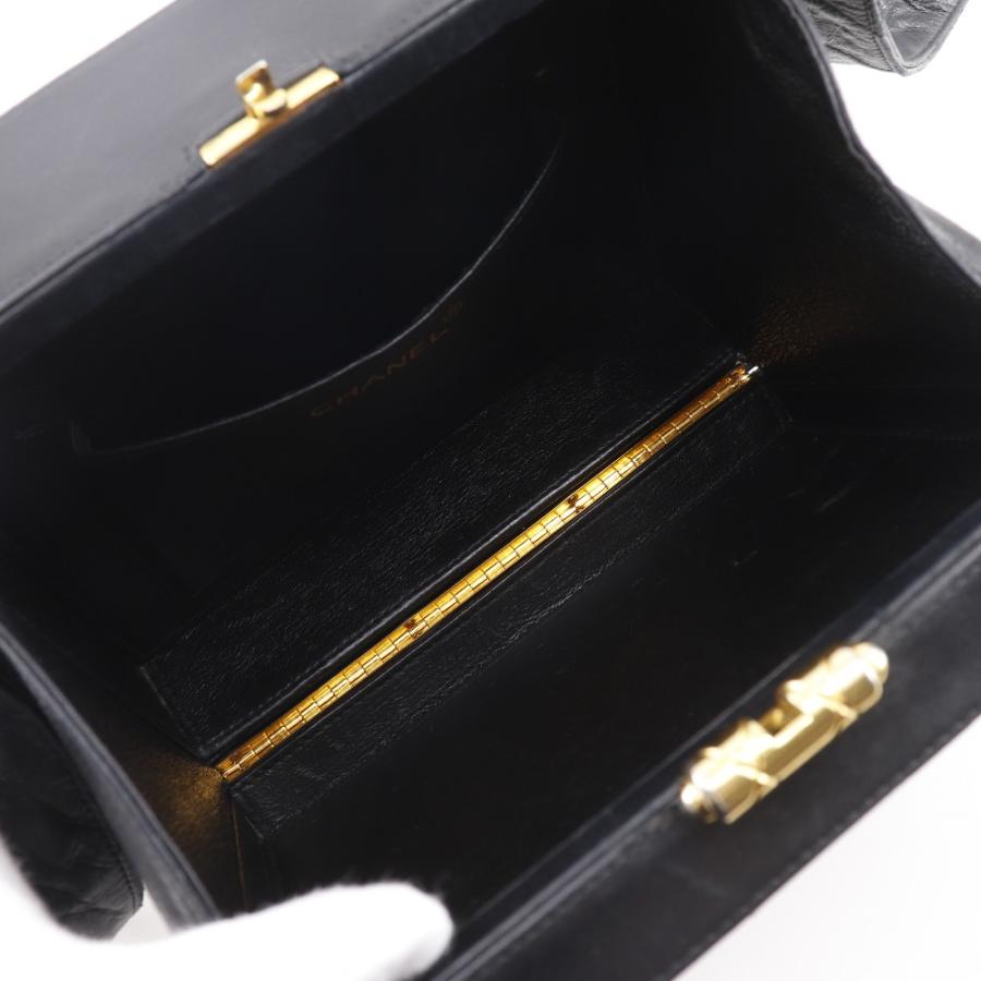 【CHANEL】シャネル シェブロン ココマーク Vステッチ ヴィンテージ ラムスキン 黒 レディース ショルダーバッグ CHANEL（シャネル） シェブロン ココマーク Vステッチ ヴィンテージ