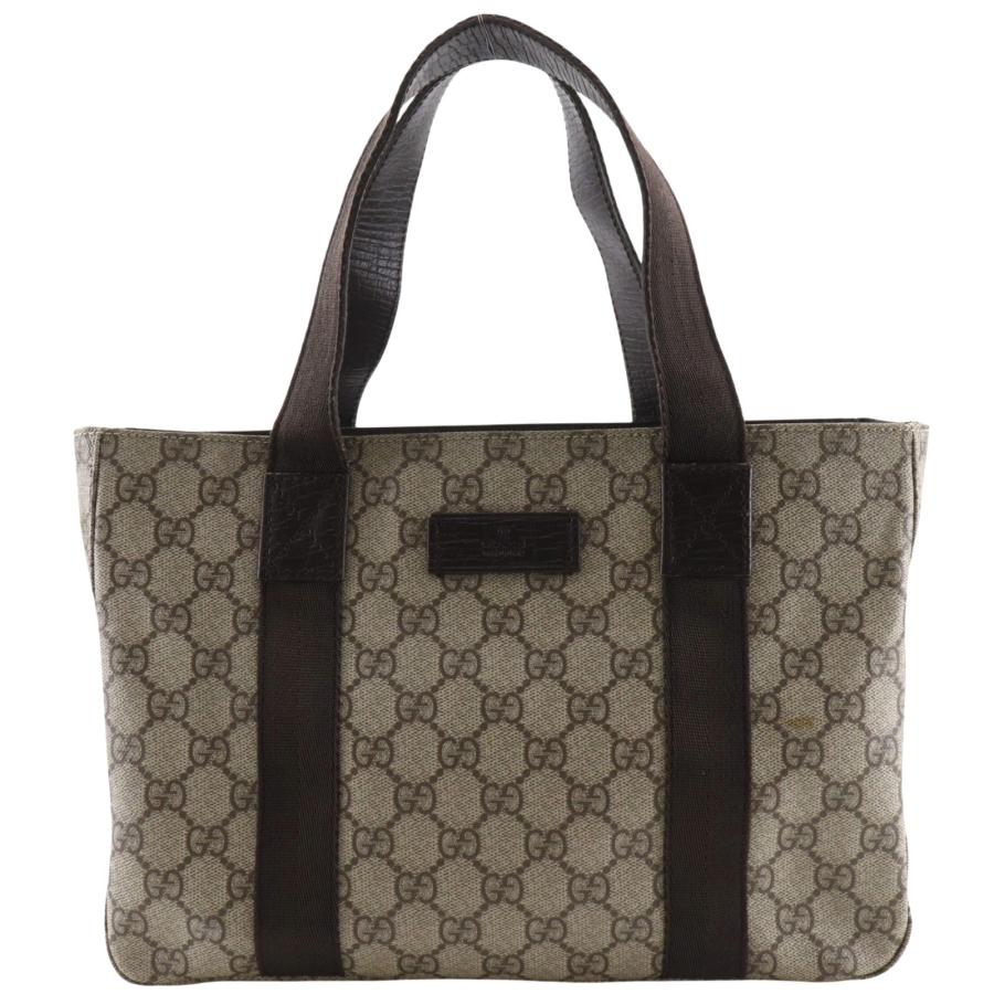 GUCCI（グッチ） 141976 トートバッグ GGスプリームキャンバス 茶