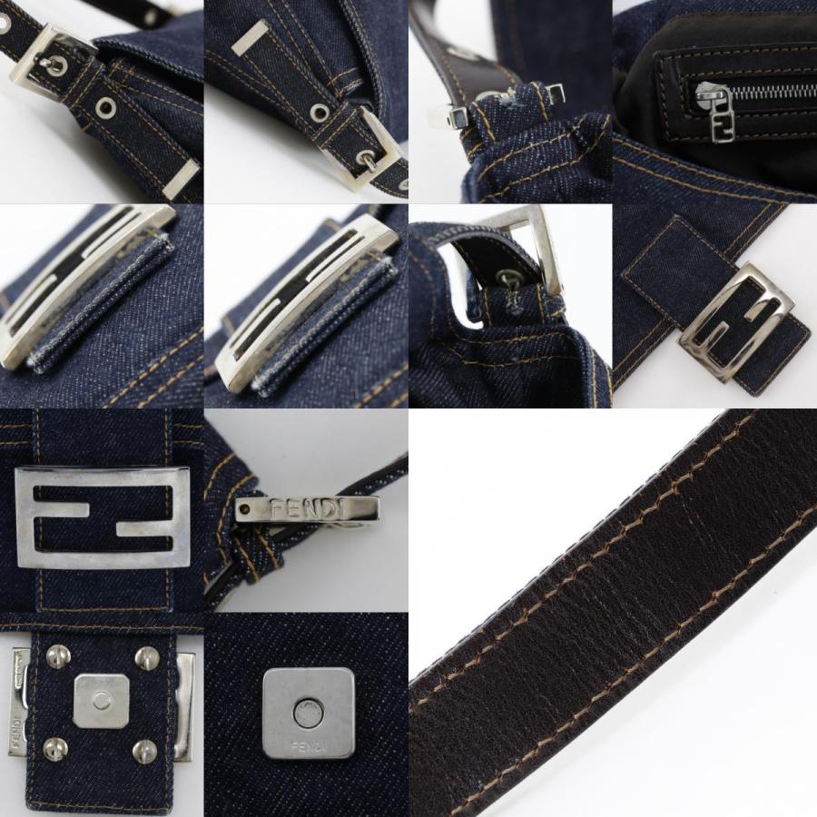 FENDI（フェンディ） マンマバケット ショルダーバッグ デニム 紺