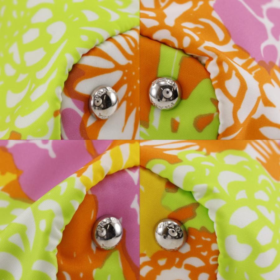 PRADA（プラダ） 2WAYショルダー 花柄 トートバッグ ナイロン ピンク