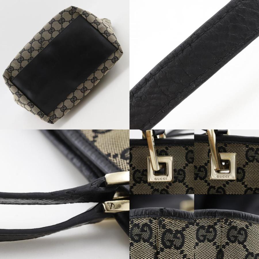 GUCCI（グッチ） 002.1093 トートバッグ GGキャンバス 黒 レディース