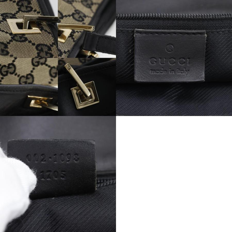 GUCCI（グッチ） 002.1093 トートバッグ GGキャンバス 黒 レディース