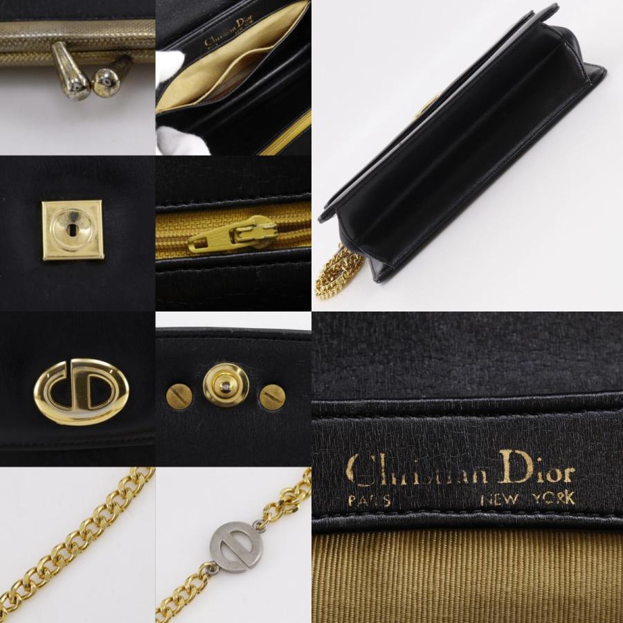 Dior クリスチャンディオール チェーンショルダー 2WAYクラッチ CDロゴ