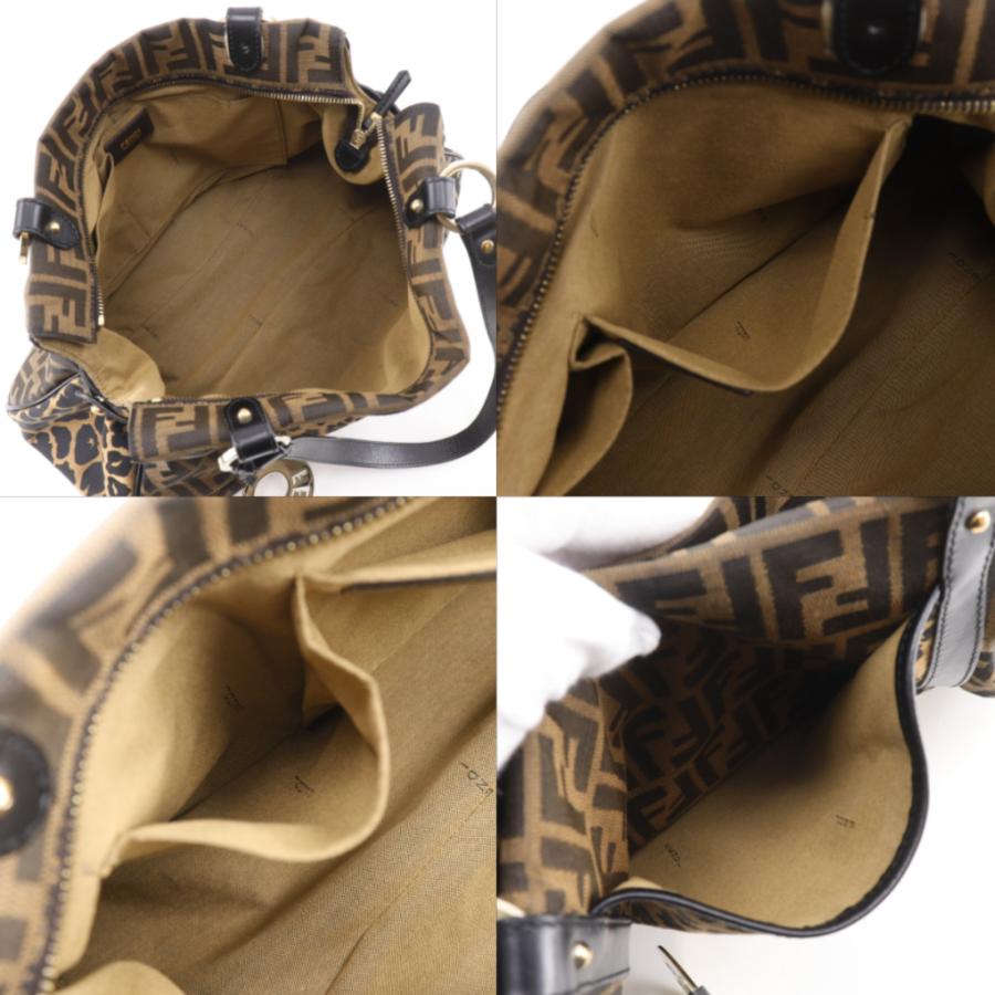FENDI（フェンディ） ズッカ レオパード 8BH629 トートバッグ ナイロン 