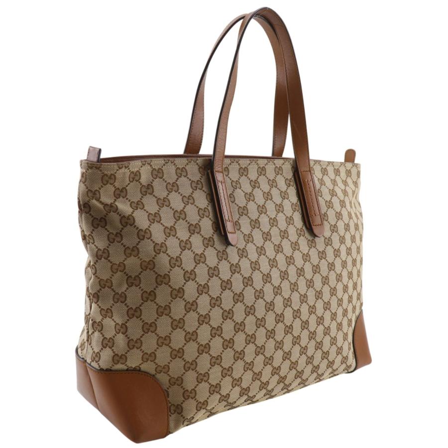 GUCCI（グッチ） シェリーライン 308928 トートバッグ GGキャンバス 茶