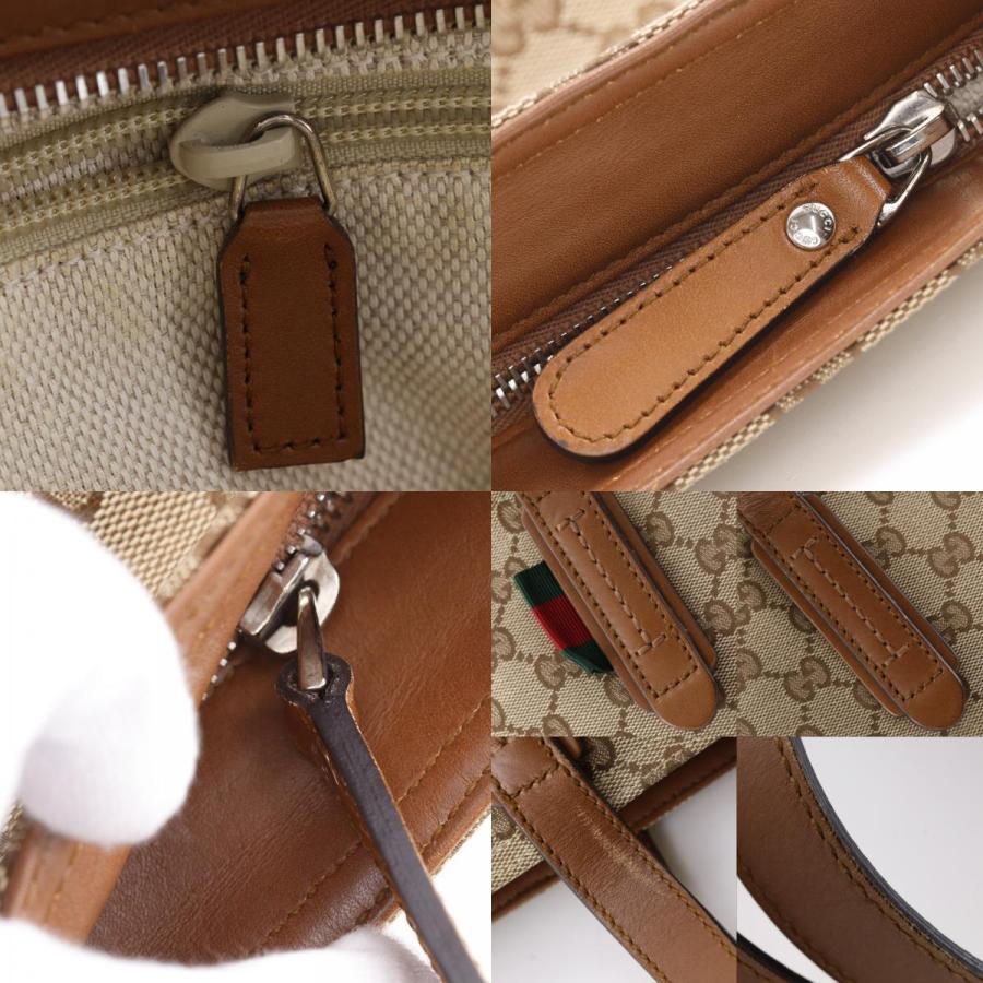 GUCCI（グッチ） シェリーライン 308928 トートバッグ GGキャンバス 茶