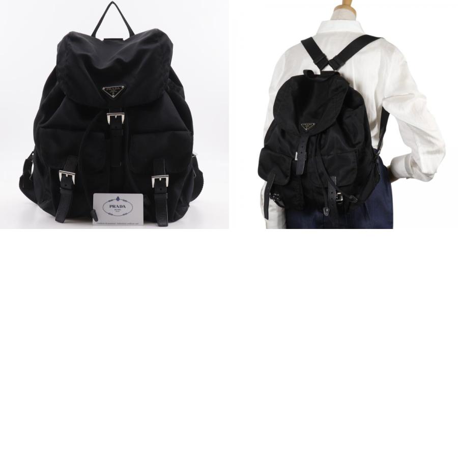 美品✨PRADA プラダ　BZ2811 リュックサック　ブラック　ナイロン PRADA（プラダ） BZ2811 リュック・デイパック ナイロン NERO 黒 ユニ