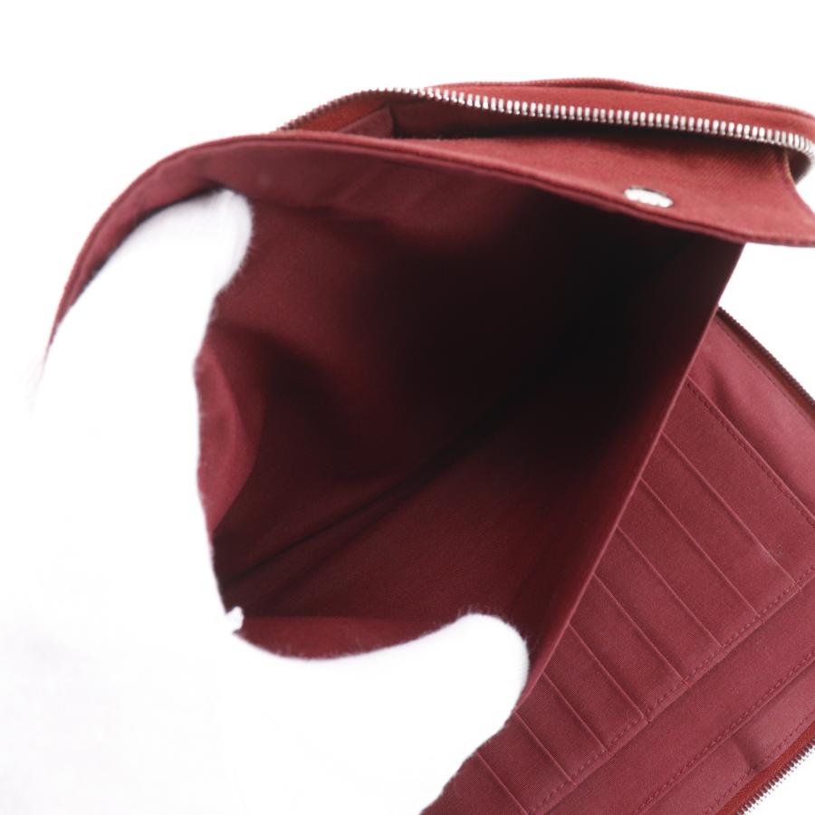 HERMES（エルメス） フールトゥ マルチ パースGM 長財布 キャンバス 赤